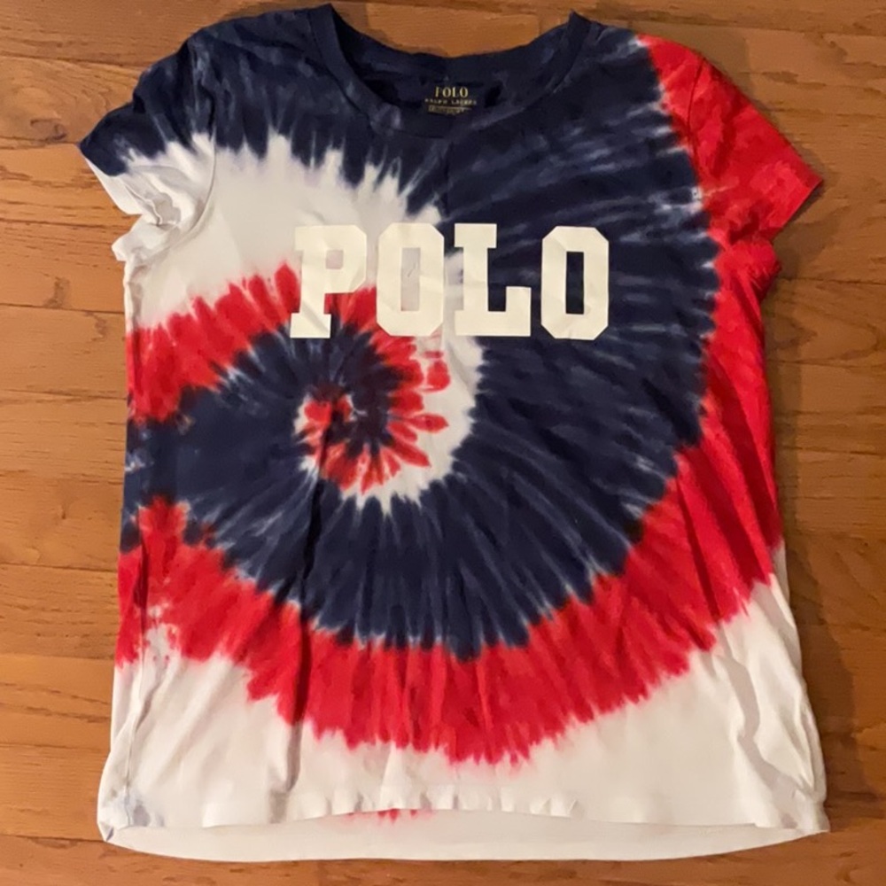 Polo by Ralph Lauren Red, White, and Blue Short Sleeve Tee